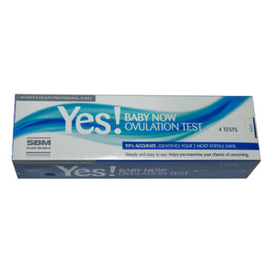 Yes Baby Now Ovulation 4 Tests (SBM Yes Ovulation Test 4pk)