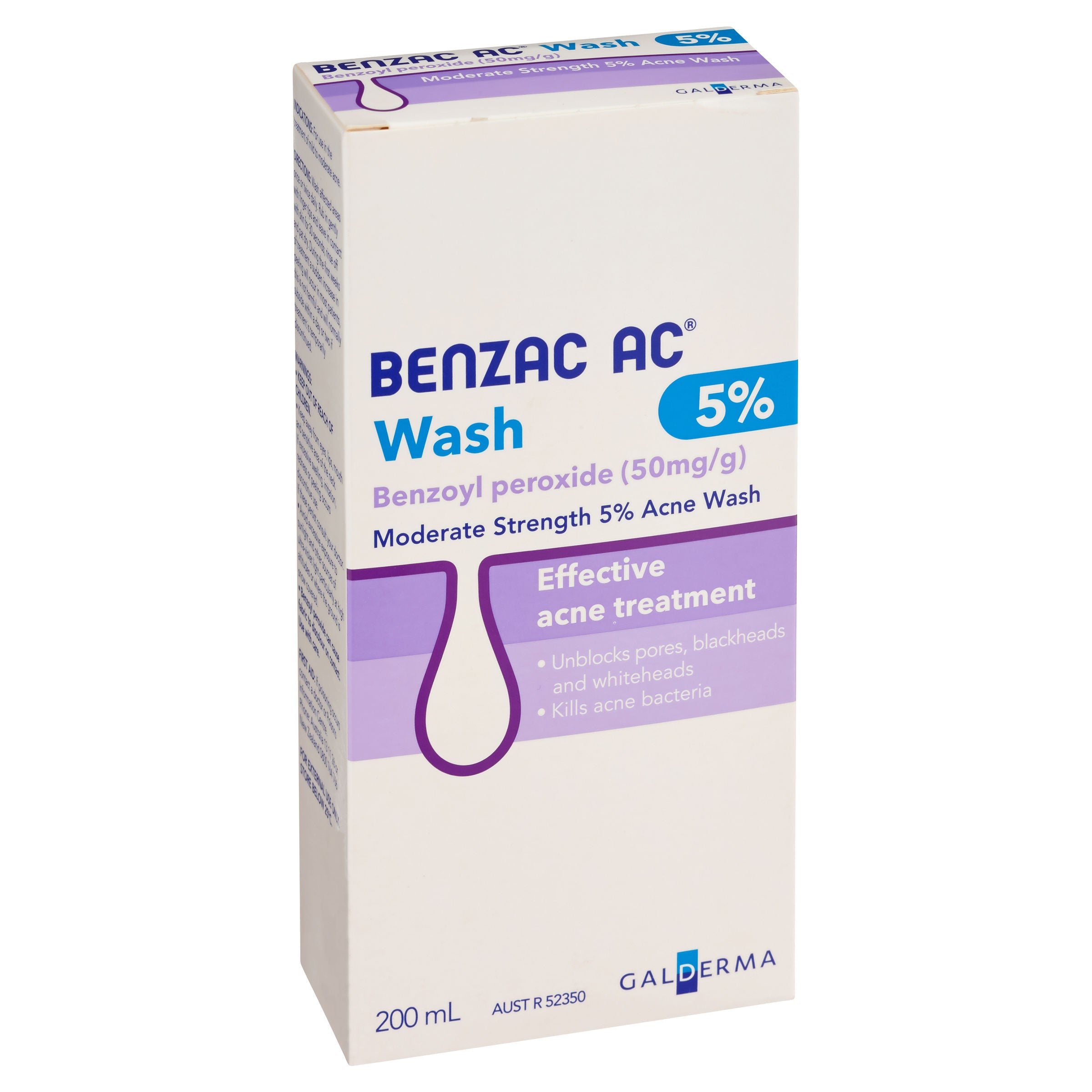 Benzac Wash 5% 200ml Exp 10/20