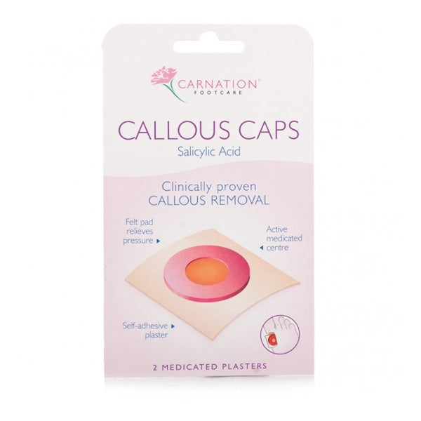 Carnation Foot Callous Caps 2pk