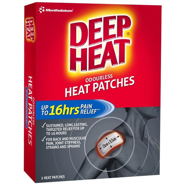 Mentholatum Deep Heat Reg Patch 2pk
