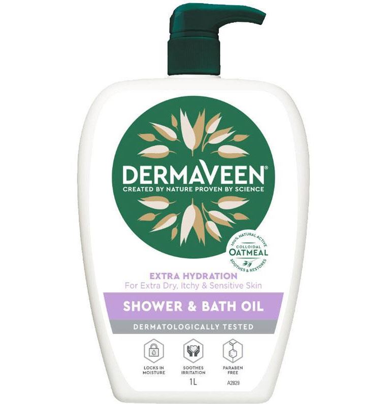 DermaVeen Extra Hydration Shower and Bath Oil 500ml