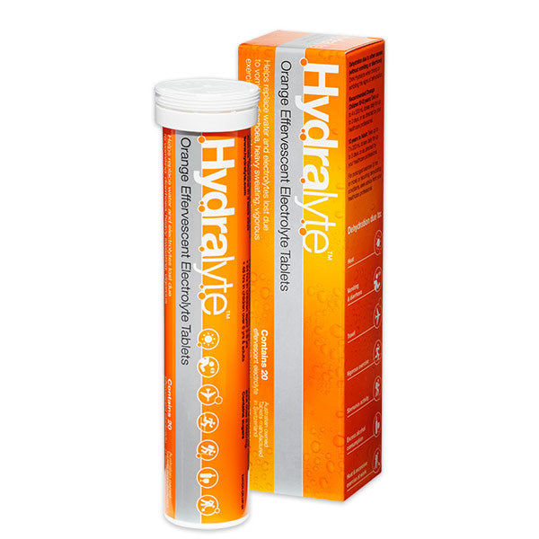 Hydralyte Effervescent Tablets - Orange 20s