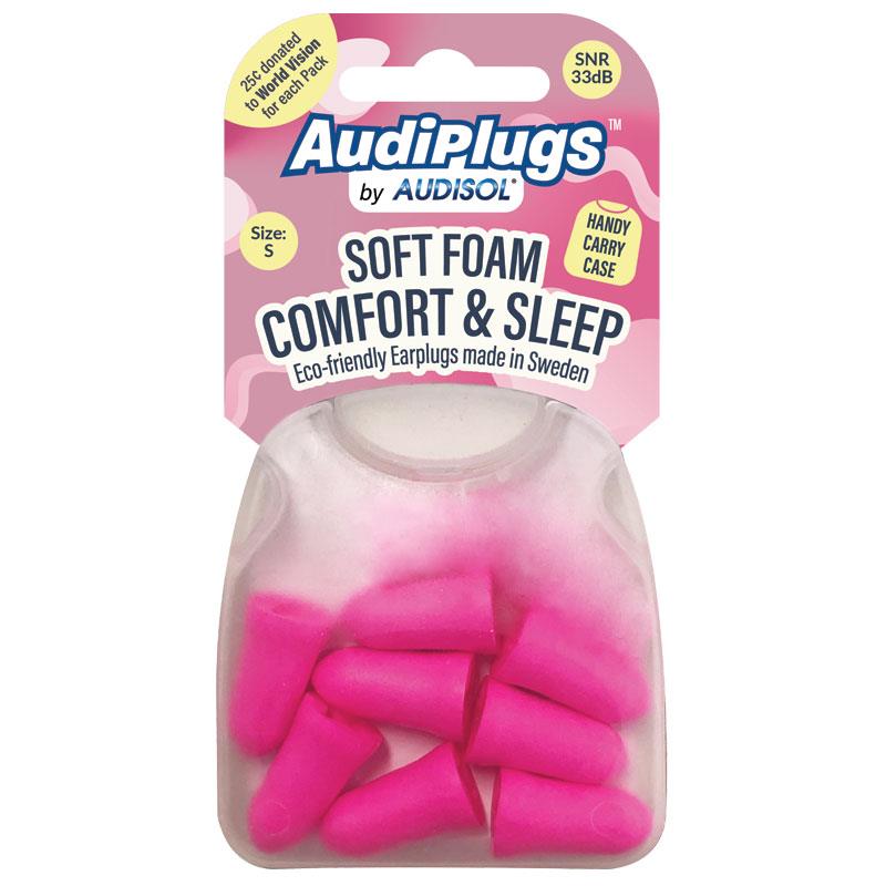 AudiPlugs Soft Foam Comfort & Sleep 4 Pairs - Size S