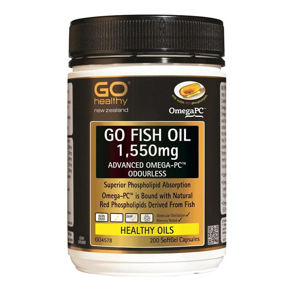 Go Fish Oil 1,550mg Advanced Omega PC 200