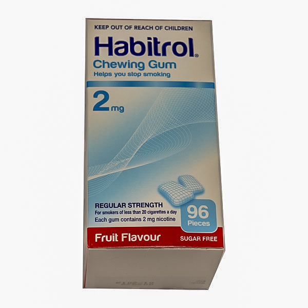 Habitrol Chewing Gum Fruit Flavour 96s
