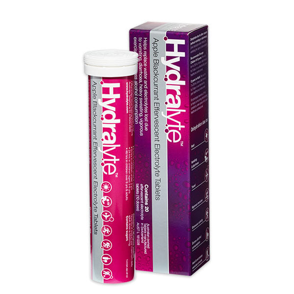 Hydralyte Effervescent Apple/Blackcurrant Tablets - 20s