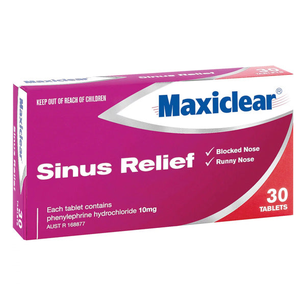Maxiclear Sinus Relief Tablets 30s