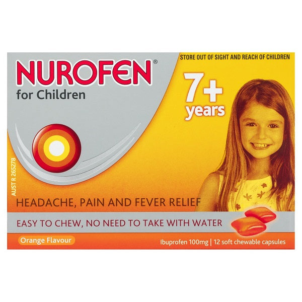 Nurofen Children 7+ Chew Orange