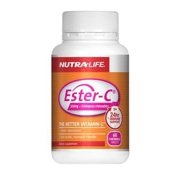 Nutra Life Ester C 500mg Echinacea Chew