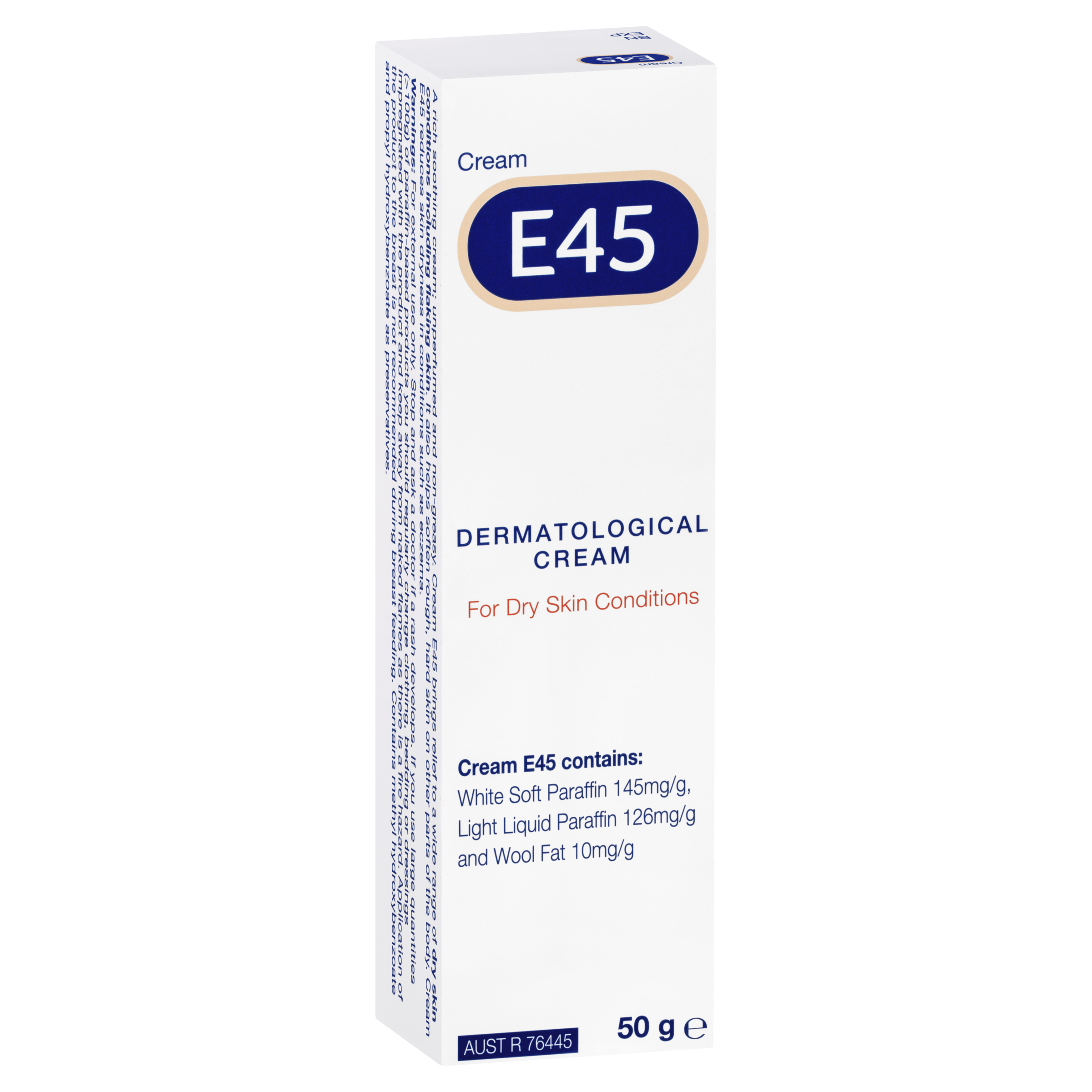 E45 Moisturising Cream for Dry Skin & Eczema 50g