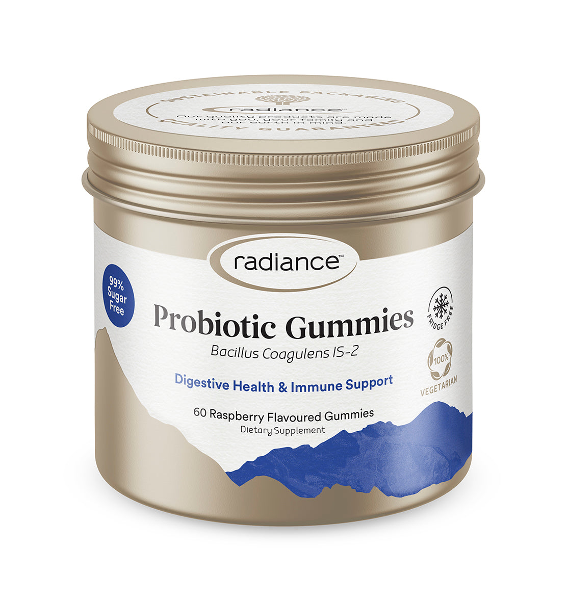 Radiance Sugar Free Probiotic Gummies For Adults