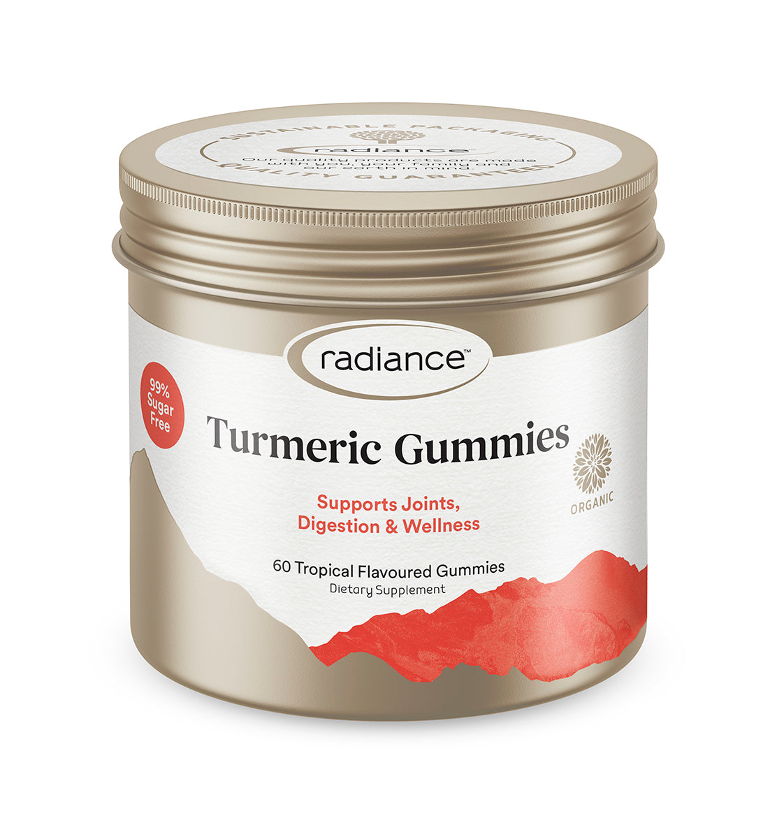 Radiance Sugar Free Turmeric Gummies For Adults