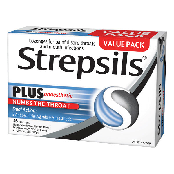 Strepsils Plus Anaesthetic Lozenges 36s