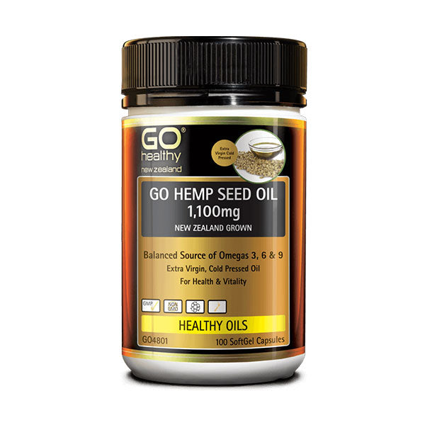 Go Hemp Seed Oil 1,100mg 100 Caps