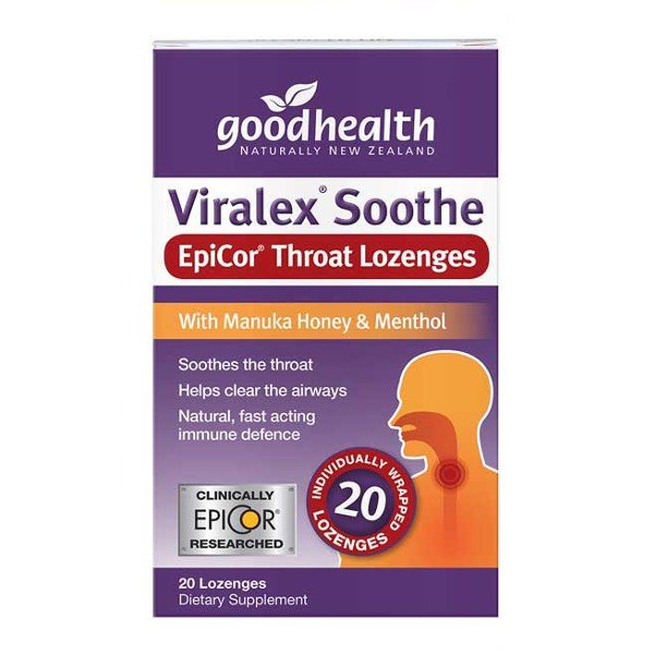 Good Health Viralex Soothe EpiCor Throat Lozenge