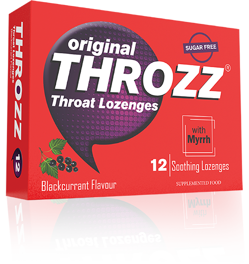 Original Throzz Throat Lozenges 12 Lozenges Blackcurrant