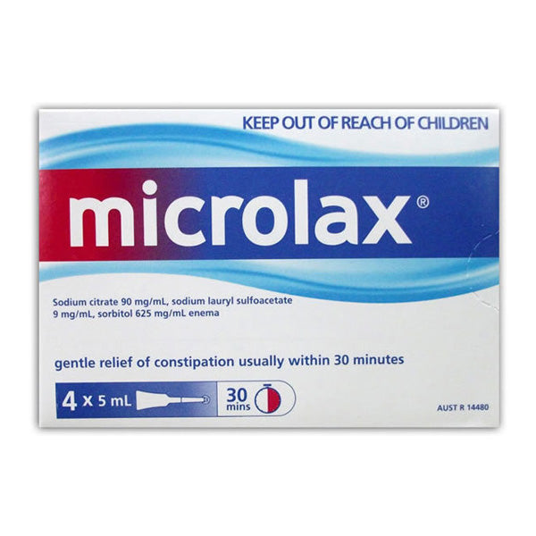 Microlax Micro Enemas 4pk