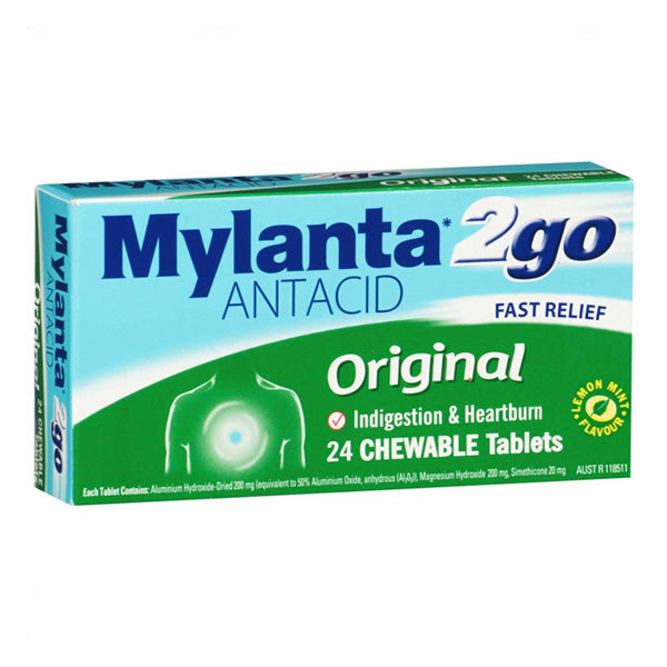 Mylanta 2Go Original Tablets 24s