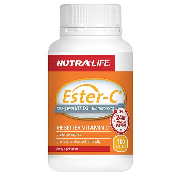 Nutra Life Ester C 1000mg with Vitamin D3 Plus Bioflavonoids
