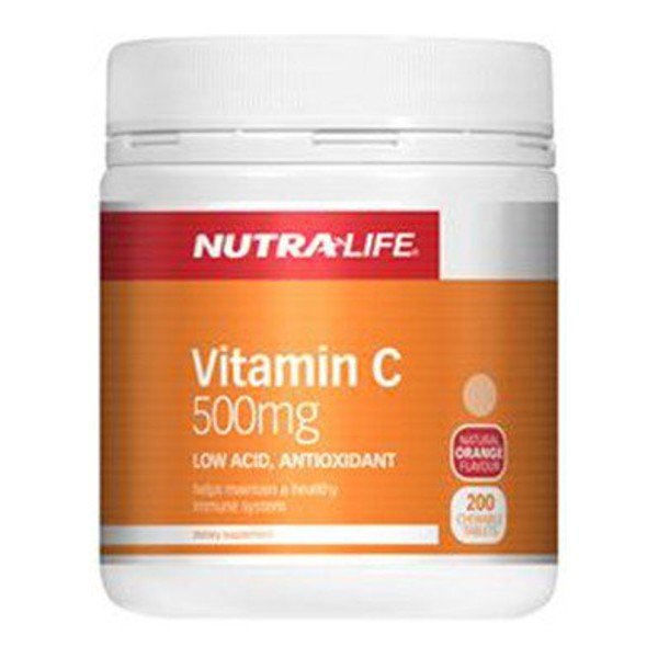 Nutra Life Vitamin C 500mg 200+100 Chews