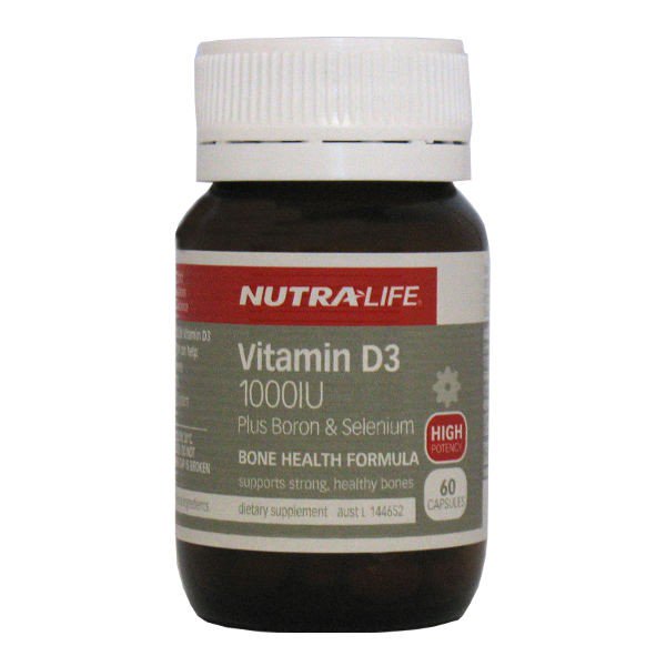 Nutra Life Vitamin D3 1000IU Plus Boron & Selenium