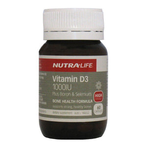 Nutra Life Vitamin D3 1000IU Plus Boron & Selenium