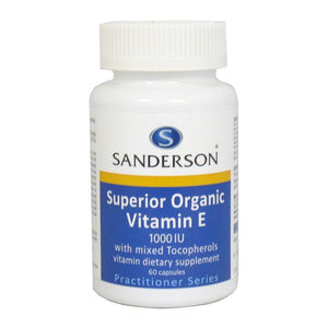 Sanderson Superior Organic Vitamin E 1000iu