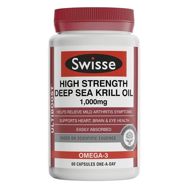 Swisse Ultiboost High Strength Deep Sea Krill Oil 1000mg